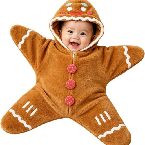 Soft plush hooded baby onesie romper