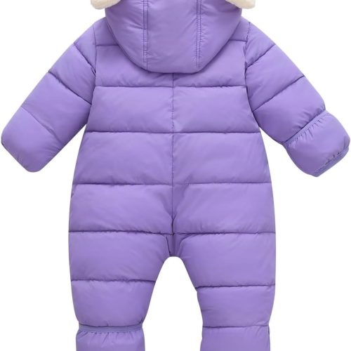 img-23953b414688248673cc Winter hooded romper set for toddlers.