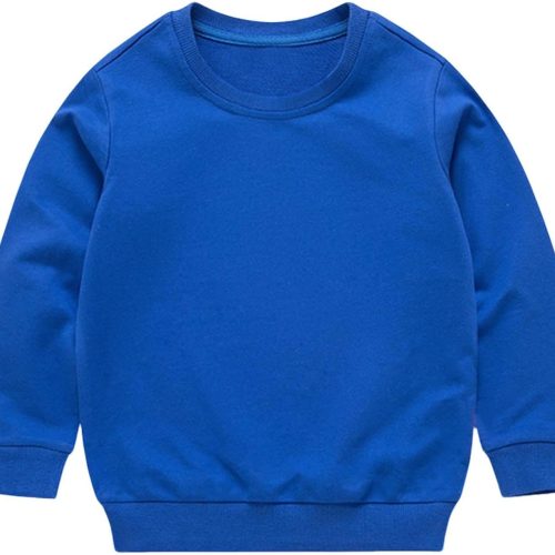 img-40a84a716191a2ca6eaa Kids cotton crewneck sweatshirt long sleeve 1-13Y.