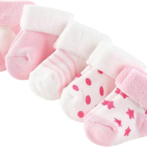 img-88414ed4a34439c6ef8e Baby cotton socks 0-12 months, 5 pack.