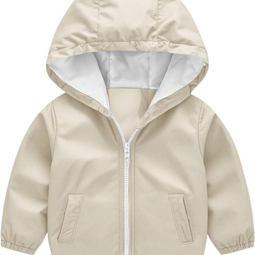 img-c14bed2195cd81669b48 Kids waterproof hooded rain jacket.