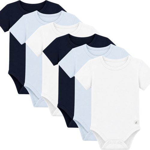 Organic cotton baby vests, 0-3 years.