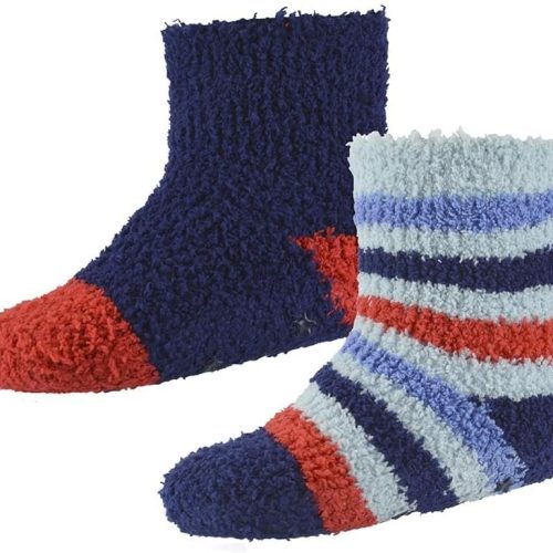 img-f4a0dc7fdffb3e1baa02 Fluffy baby socks 2-pack with grippers 0-24m